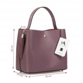 Geanta dama din piele naturala DiAmanti Lara Lilla Scuro Geanta dama din piele naturala DiAmanti Lara Lilla Scuro